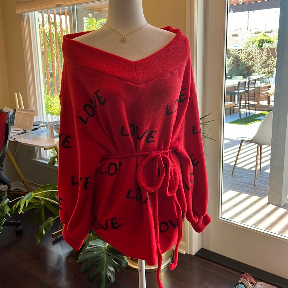 Stores Belted “Love” Mini Dress l Size S